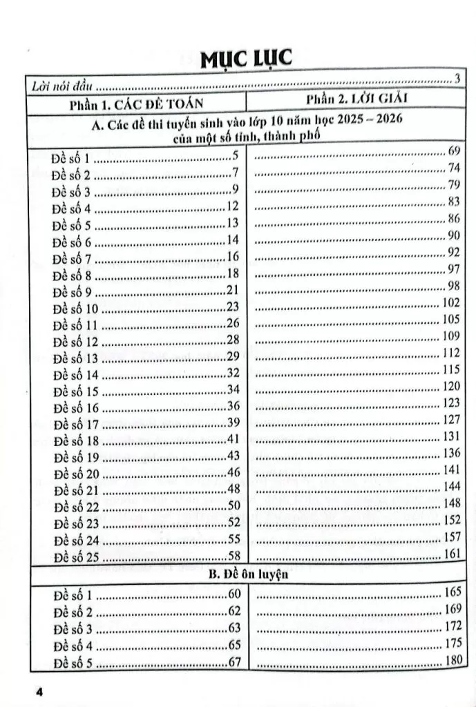 ĐỀ THI VÀO LỚP 10 MÔN TOÁN - DÀNH CHO HỌC SINH LỚP 9 (Theo cấu trúc mới 2025 - Dùng chung cho các bộ SGK hiện hành)